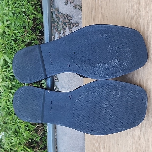 Marila Summer Stories Black Slide Sandals with Woven Buckle - Picture 8 of 13